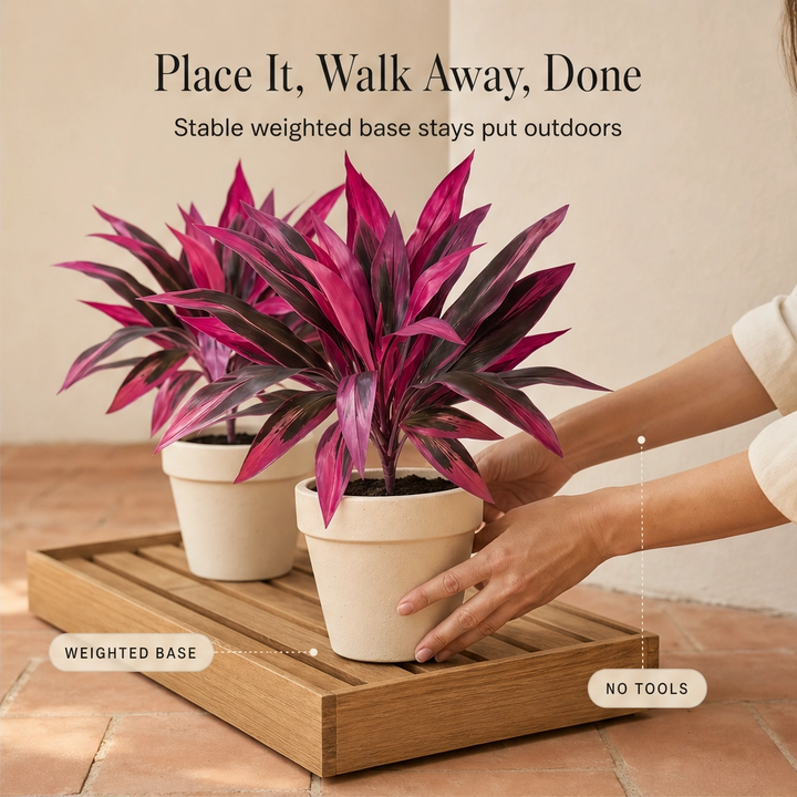 Briar &amp; Bloom™ – Vibrant Pink &amp; Purple Faux Boston Fern Plants + 50% OFF