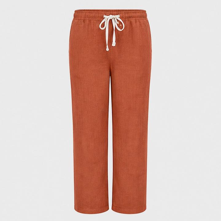 Driftwell™ – Breezy High-Waist Cotton-Linen Wide-Leg Pants + 50% OFF