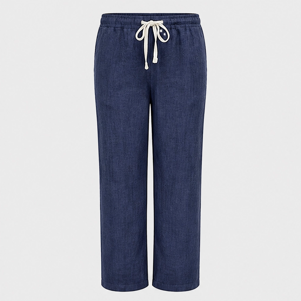 Driftwell™ – Breezy High-Waist Cotton-Linen Wide-Leg Pants + 50% OFF