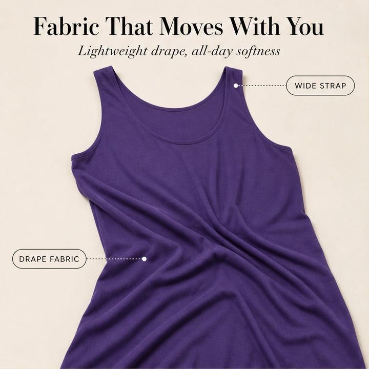 Driftbloom™ – Sleeveless A-Line Maxi Dress with Hidden Pockets + 50% OFF