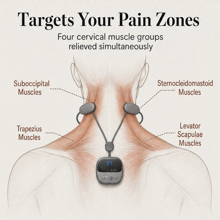 Soma Arc™ – EMS + Heat Therapy Cordless Neck Relief Device + 50% OFF