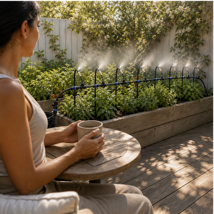 Mistwell™ – 360° Adjustable Brass Nozzle Garden Misting &amp; Drip Irrigation System + 50% OFF