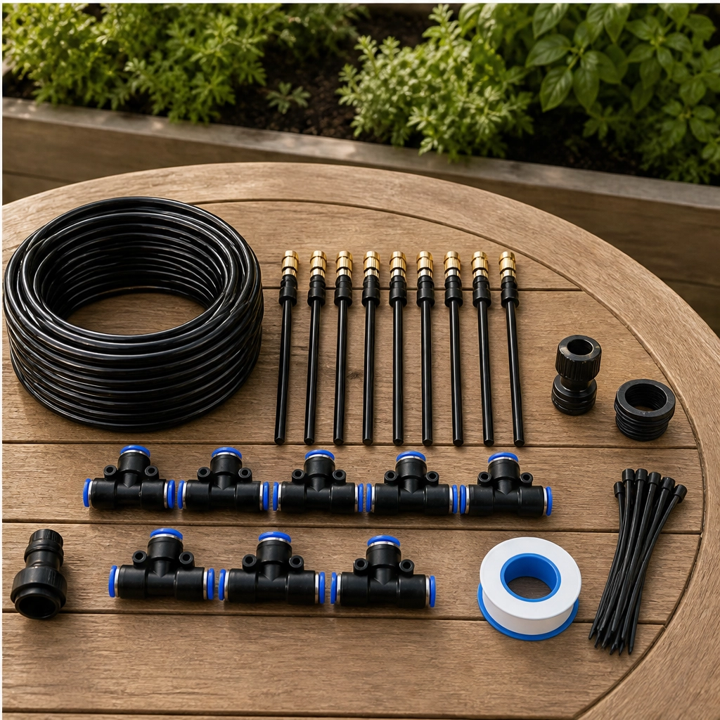 Mistwell™ – 360° Adjustable Brass Nozzle Garden Misting &amp; Drip Irrigation System + 50% OFF