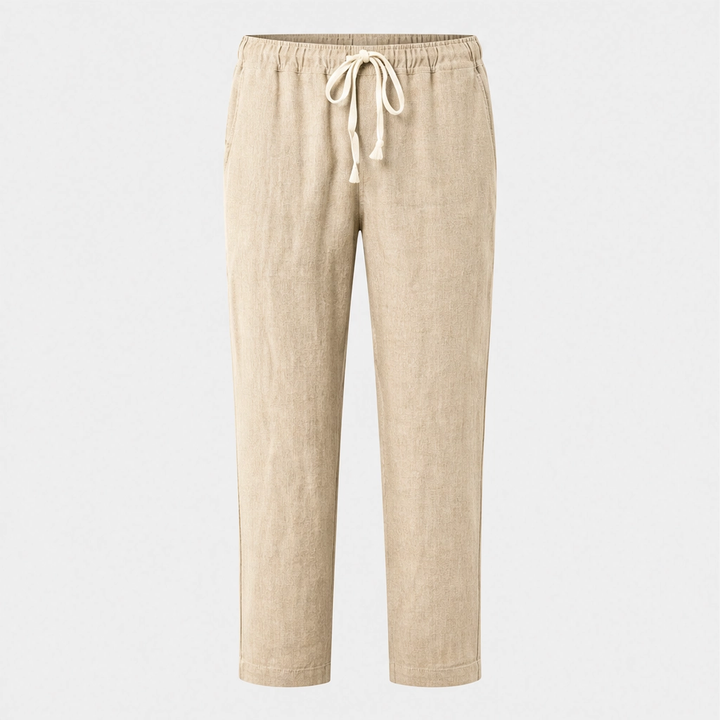Driftwell™ – Breezy High-Waist Cotton-Linen Wide-Leg Pants + 50% OFF
