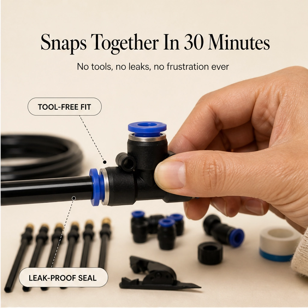 Mistwell™ – 360° Adjustable Brass Nozzle Garden Misting &amp; Drip Irrigation System + 50% OFF