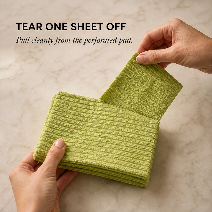 Tidwell™ – Reusable Tear-Off Microfiber Cleaning Cloths (50-Pack Roll) + 50% OFF