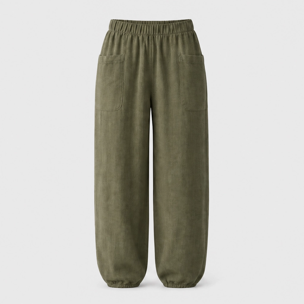 Linaria™ – Breezy Wide-Leg Linen-Cotton Pants with Deep Pockets + 50% OFF