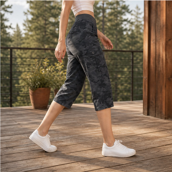 Wanderlee™ – Lightweight 6-Pocket Quick-Dry Hiking Cargo Capris + 50% OFF