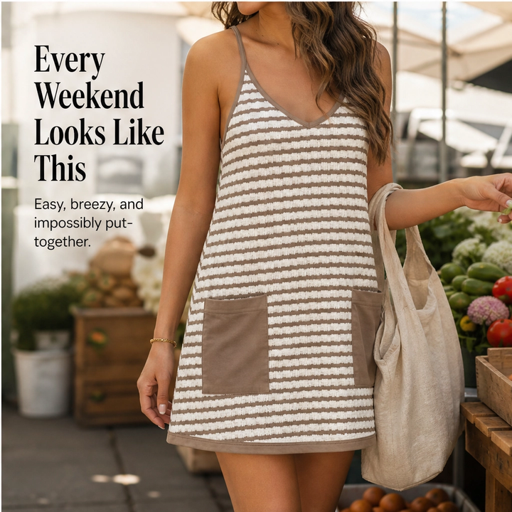 Sundra™ – Breezy Mini Dress with Built-In Shorts &amp; Pockets + 50% OFF