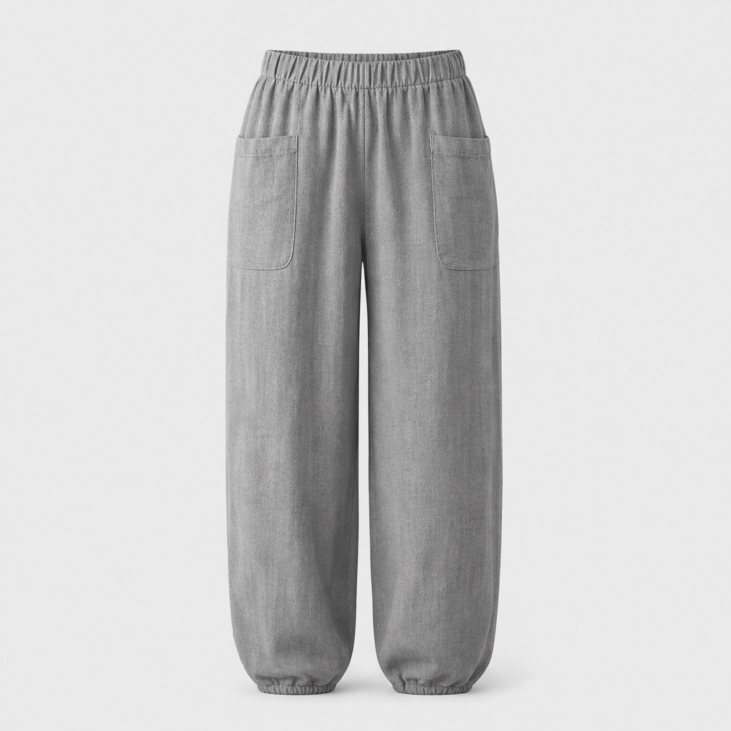 Linaria™ – Breezy Wide-Leg Linen-Cotton Pants with Deep Pockets + 50% OFF