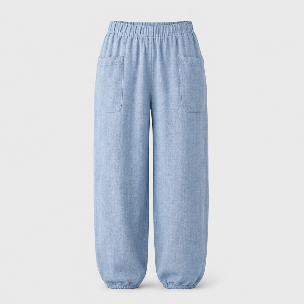 Linaria™ – Breezy Wide-Leg Linen-Cotton Pants with Deep Pockets + 50% OFF