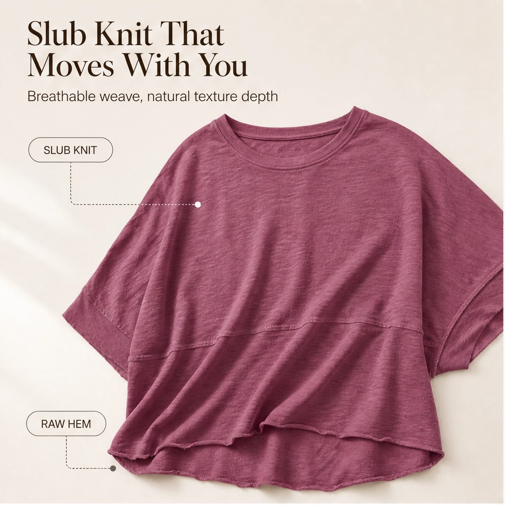 Cove™ – Breezy Batwing Half-Sleeve Crewneck Summer Tee + 50% OFF