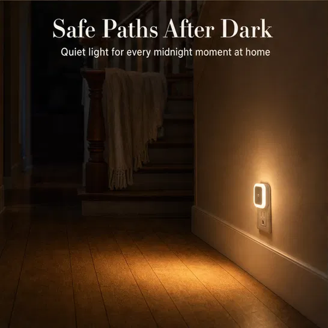 Halowick™ – Dusk-to-Dawn Smart Sensor LED Night Light with 3-Level Dimming + 50% OFF