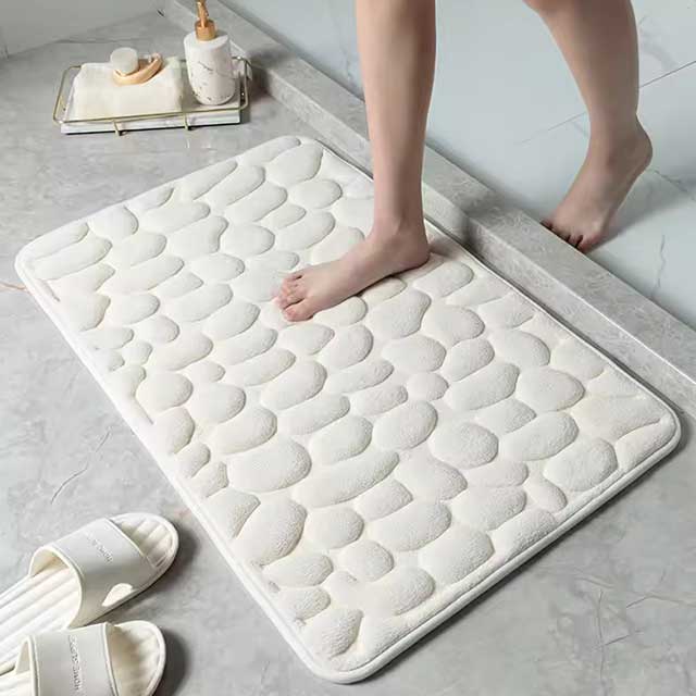 Pebbla™ – Cobblestone Memory Foam Non-Slip Bath Mat + 1+1 FREE
