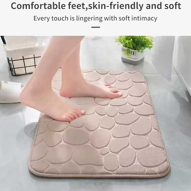 Pebbla™ – Cobblestone Memory Foam Non-Slip Bath Mat + 1+1 FREE