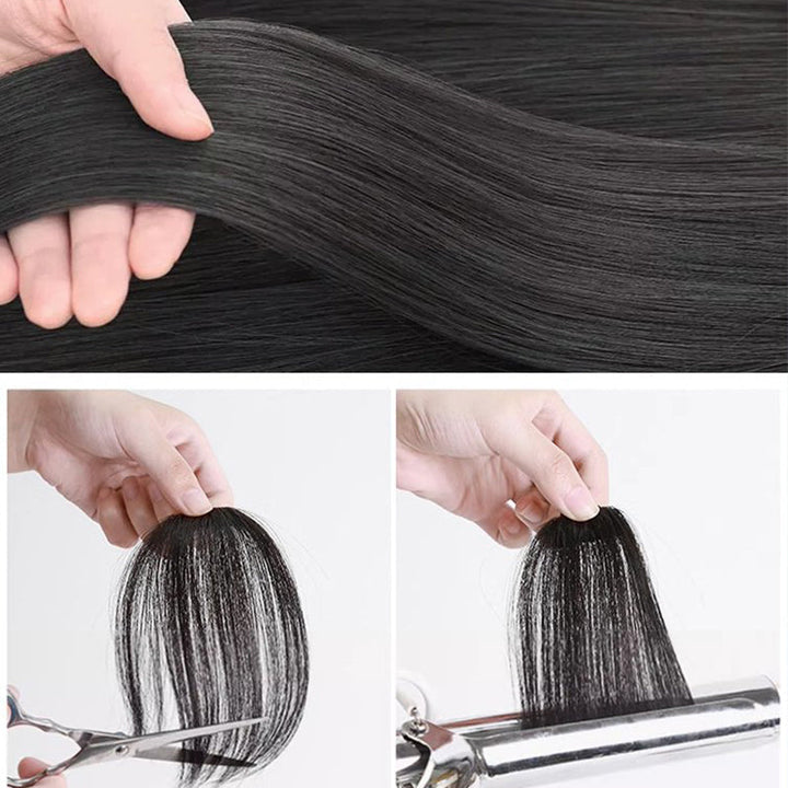 Wispelle™ – Seamless Clip-On French Bangs with Invisible Mesh Base + 50% OFF