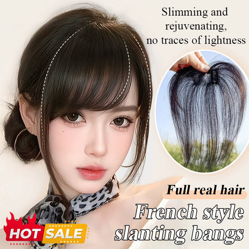 Wispelle™ – Seamless Clip-On French Bangs with Invisible Mesh Base + 50% OFF