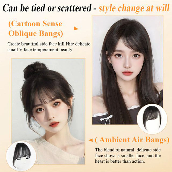 Wispelle™ – Seamless Clip-On French Bangs with Invisible Mesh Base + 50% OFF