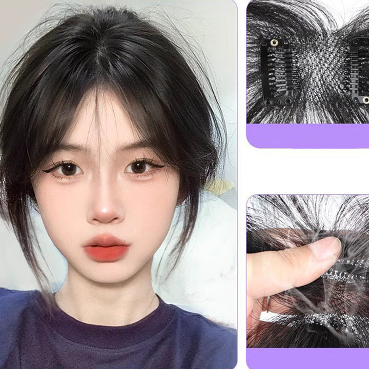 Wispelle™ – Seamless Clip-On French Bangs with Invisible Mesh Base + 50% OFF