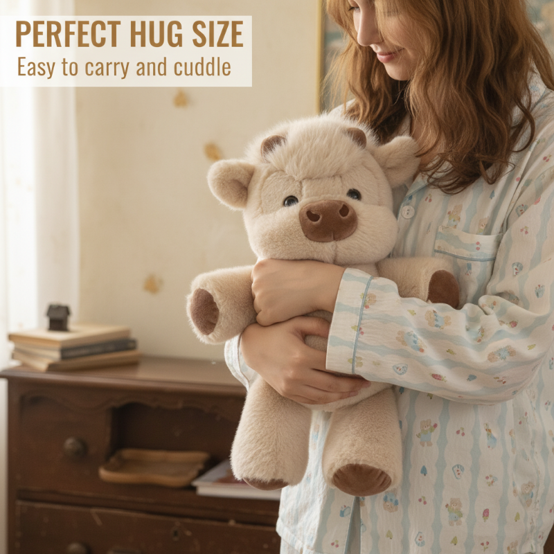Heather &amp; Hoof™ – Ultra-Soft 14" Highland Cow Plush Cuddle Companion + 50% OFF