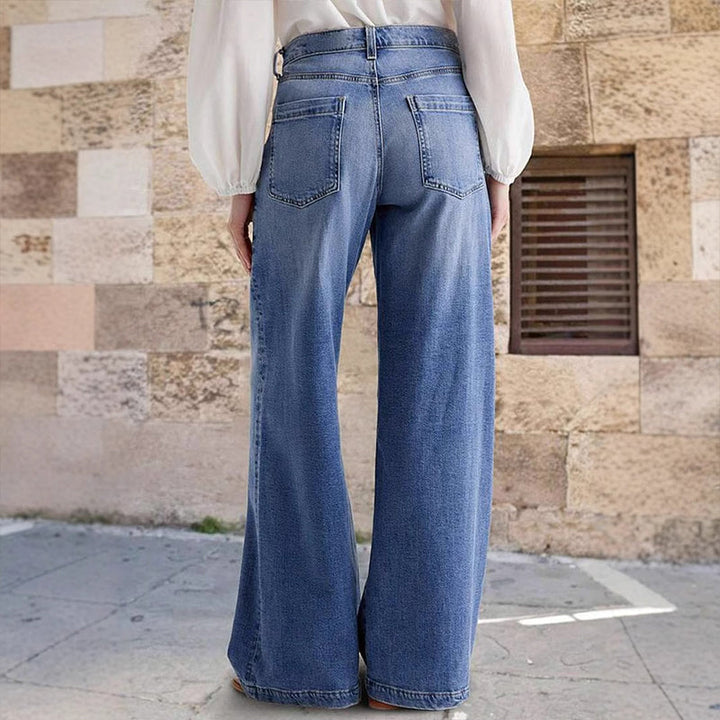 The AuraVintage Wide-Leg Jeans — Timeless Style Meets Modern Comfort + 50% OFF