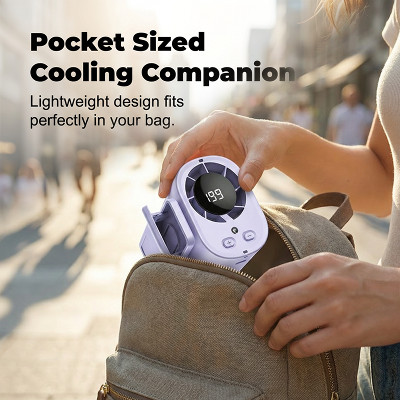Polara™ – Hurricane-Force Cooling Mini Handheld Fan with LED Display + 50% OFF