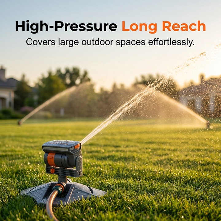 The AuraFlow Rotary Sprinkler — High-Pressure Long-Range Irrigation + 50% OFF