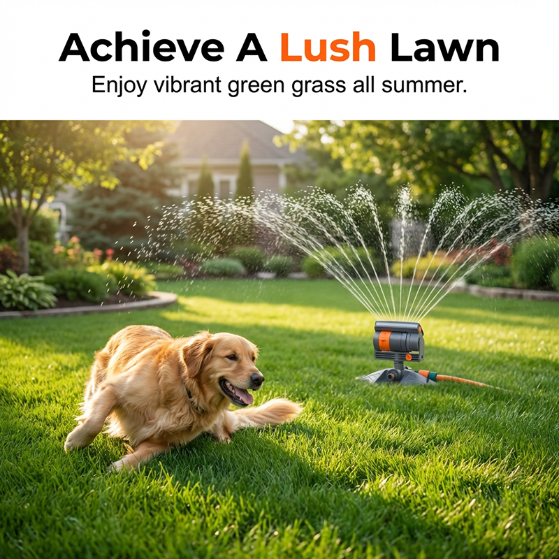 The AuraFlow Rotary Sprinkler — High-Pressure Long-Range Irrigation + 50% OFF