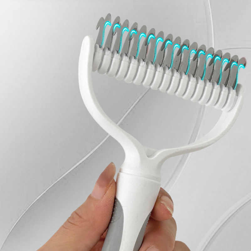Coatcraft™ – Dual-Sided Dematting &amp; De-Shedding Rake for Dogs &amp; Cats + 50% OFF