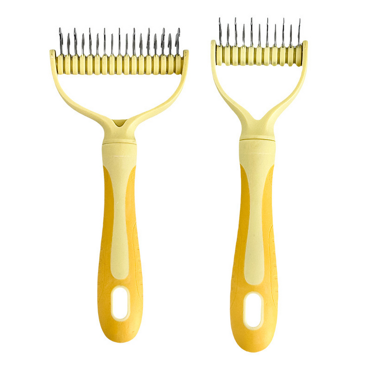 Coatcraft™ – Dual-Sided Dematting &amp; De-Shedding Rake for Dogs &amp; Cats + 50% OFF