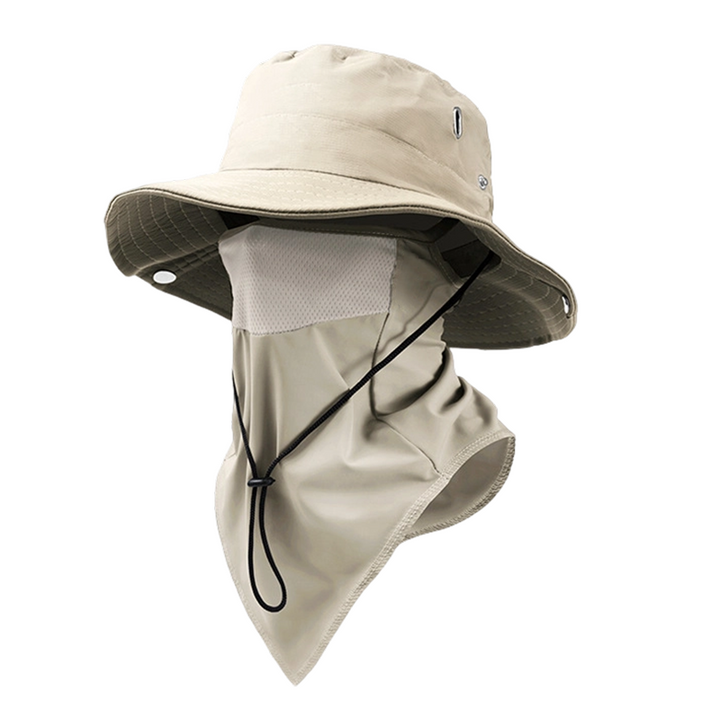 Shadecraft™ – UPF 50+ 360° Coverage Bucket Hat with Detachable Face Cover &amp; Neck Flap + 50% OFF