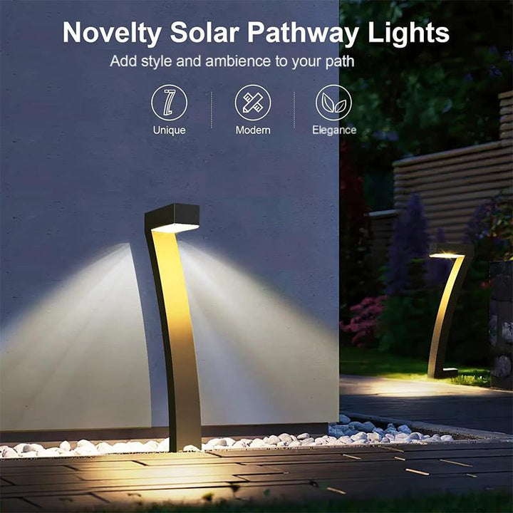 Duskhaven™ – Modern 7-Shape Solar Pathway Lights with Forward Beam + 50% OFF