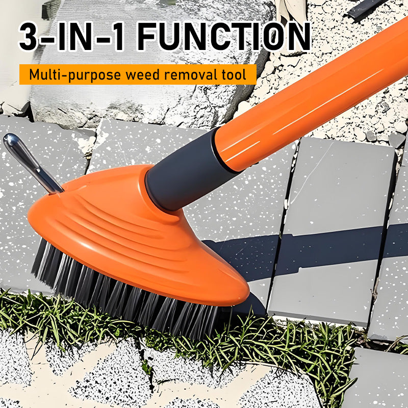 Mosscraft™ – 3-in-1 Weeding Wire Brush with Extendable Pole &amp; Dual Brush Heads + 50% OFF