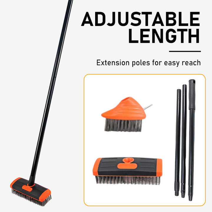 Pavercraft™ – 3-in-1 Weed &amp; Moss Wire Brush with Extendable Pole + 50% OFF