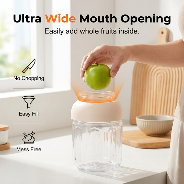 Frescato™ – Cordless Portable Blender with Digital Display &amp; Dual Lid System + 50% OFF